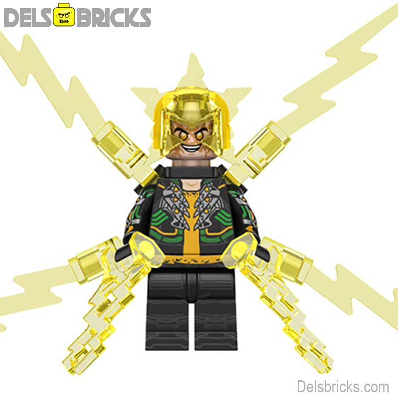 Electro (Marvel Spider-Man) - Custom Building Blocks Mini Figures Compatible with LEGO