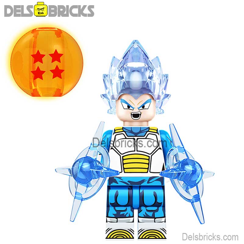 Vegeta 4 (Dragon Ball Z Super) - Custom Building Blocks Mini Figures Compatible with LEGO