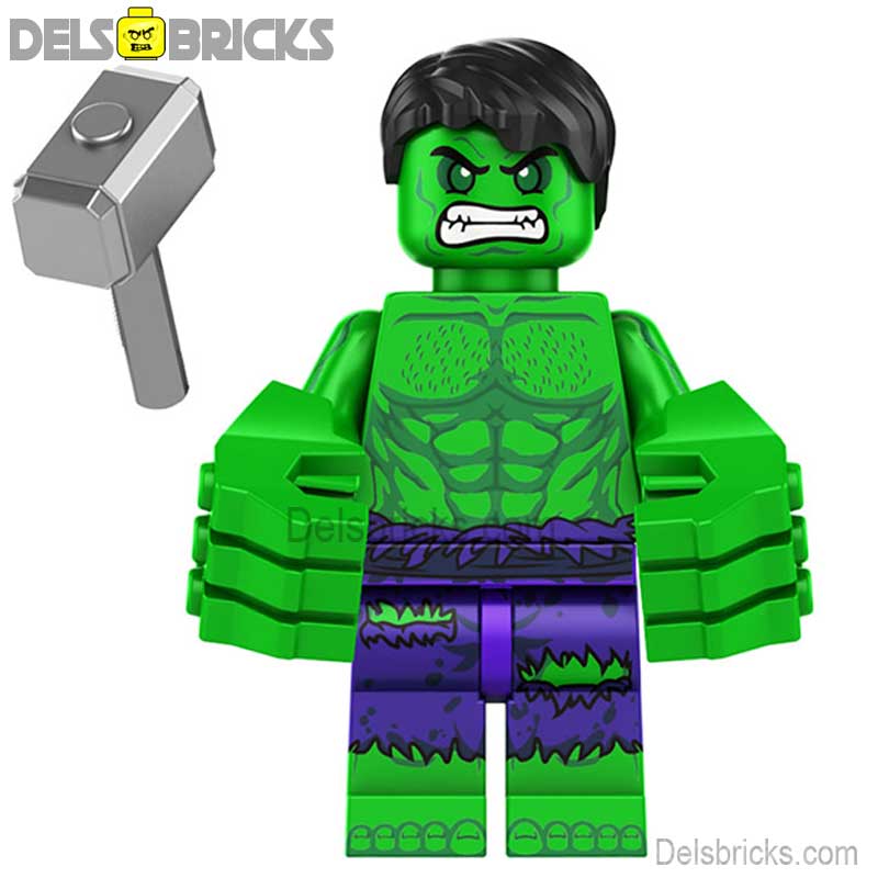 The Hulk (Marvel Avengers) - Custom Building Blocks Mini Figures Compatible with LEGO