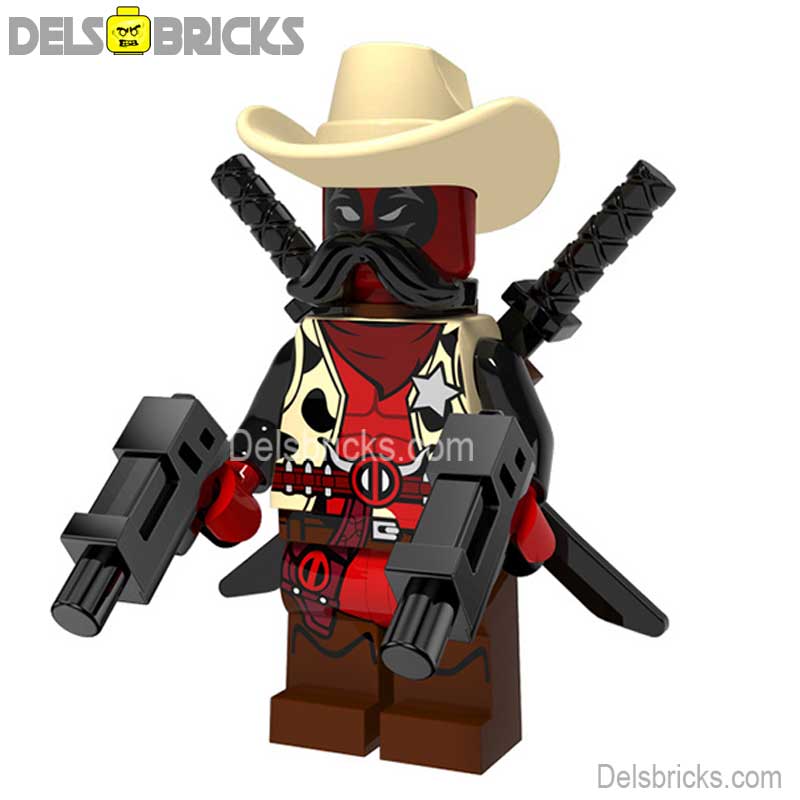 Cowboy Deadpool (Marvel Deadpool) - Custom Building Blocks Mini Figure ...