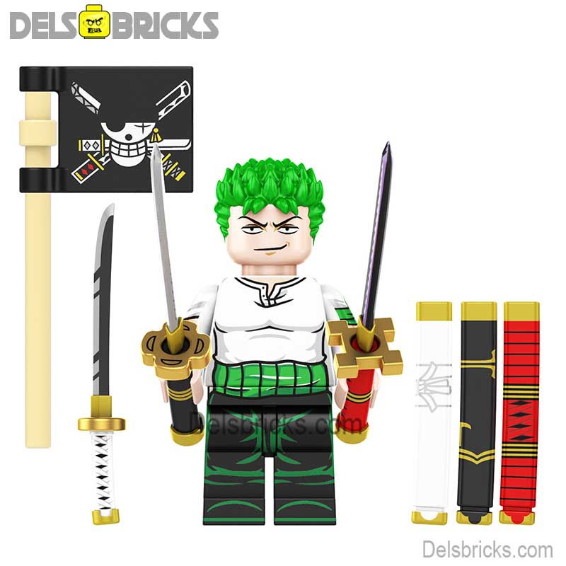 Roronoa Zoro (One Piece) - Custom Building Blocks Mini Figures Compatible with LEGO