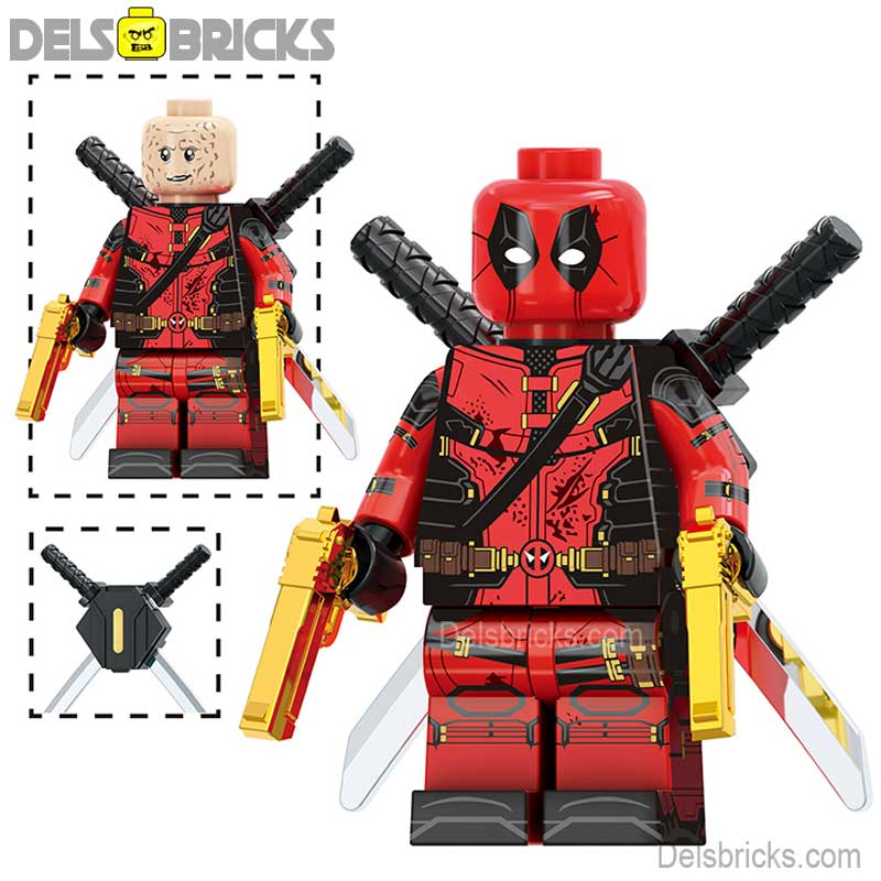 Deadpool (Marvel Deadpool & Wolverine Movie) - Custom Building Blocks Mini Figures Compatible with LEGO