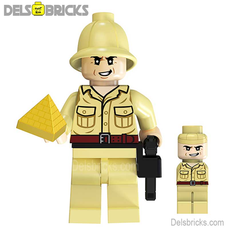 Rene Belloq (Indiana Jones) - Custom Building Blocks Mini Figures Compatible with LEGO