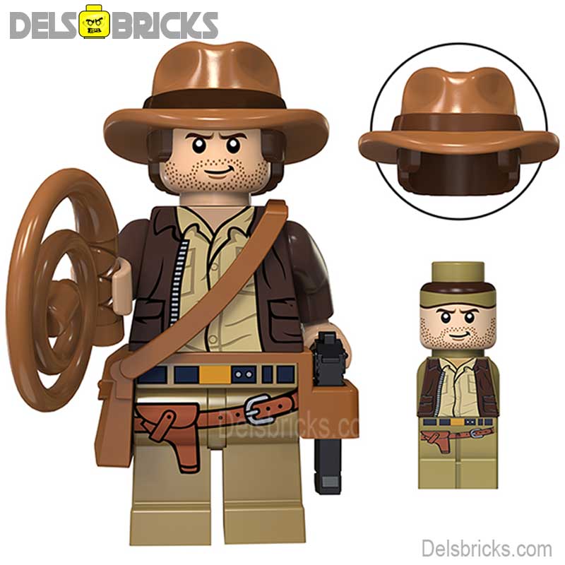 Indiana Jones Alt Design (Indiana Jones) - Custom Building Blocks Mini Figures Compatible with LEGO