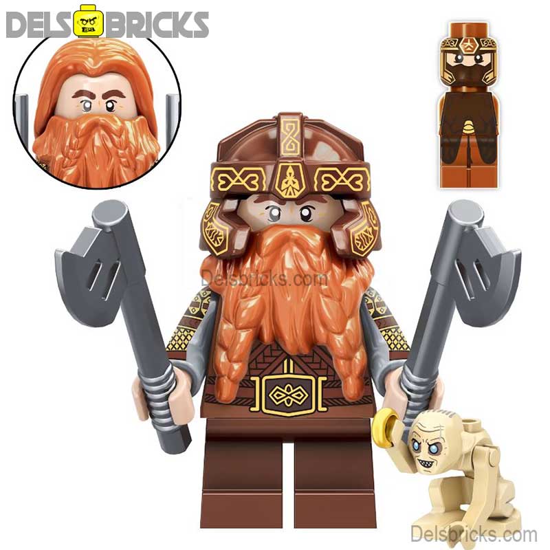 Gimli (The Lord of the Rings) - Custom Building Blocks Mini Figures Compatible with LEGO