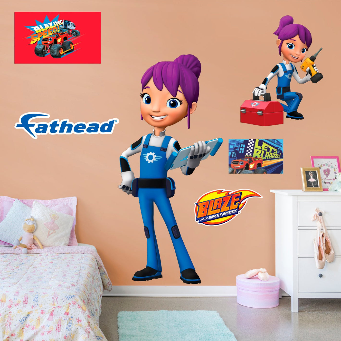 Gabby - Blaze and the Monster Machines - RealBig Collection - Official Nickelodeon - Reusable Vinyl Wall Decals