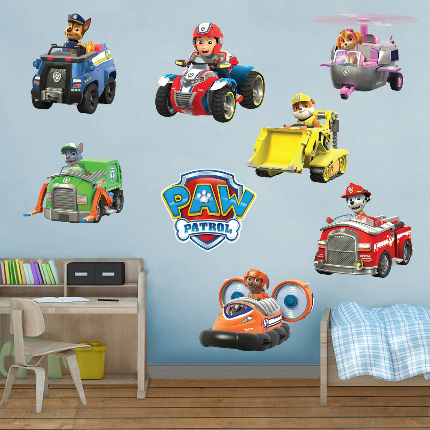 Paw Patrol - RealBig Vehicle Collection - Official Nickelodeon - Reusable Vinyl Wall Decals