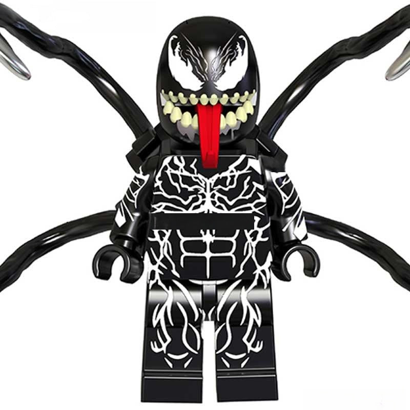 Venom (Marvel Spider-Man) - Custom Building Blocks Mini Figures Compat ...