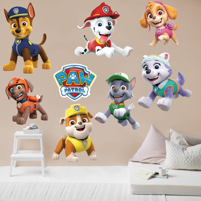 Paw Patrol Characters - Paw Patrol - RealBig Collection - Official Nickelodeon - Reusable Vinyl Wall Decals