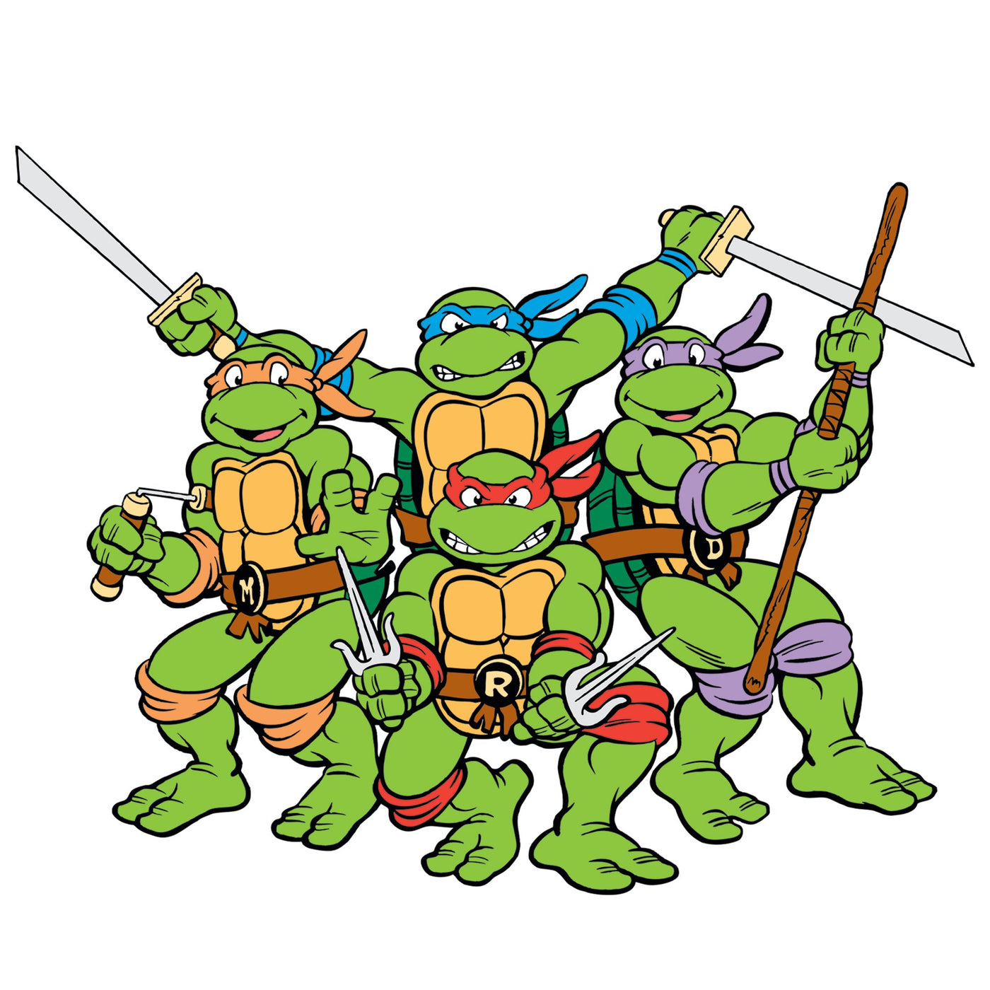 Teenage Mutant Ninja Turtles - RealBig Group Die-Cut Icon Collection - Official Nickelodeon - Reusable Vinyl Wall Decals