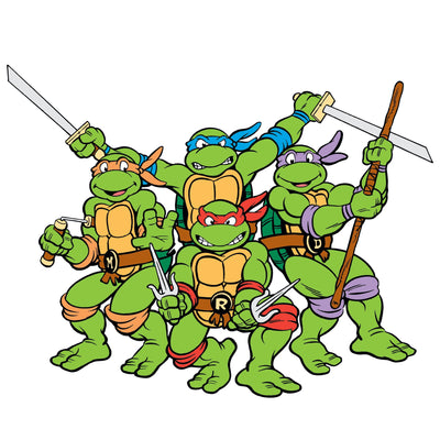 Teenage Mutant Ninja Turtles - RealBig Group Die-Cut Icon Collection - Official Nickelodeon - Reusable Vinyl Wall Decals