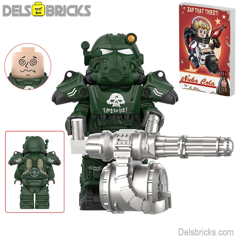 T60 Power Armor Set 1-5 (Fallout) - Custom Building Blocks Mini Figures Compatible with LEGO