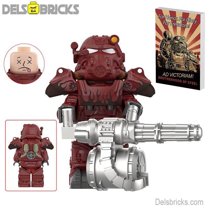 T60 Power Armor Set 1-7 (Fallout) - Custom Building Blocks Mini Figures Compatible with LEGO