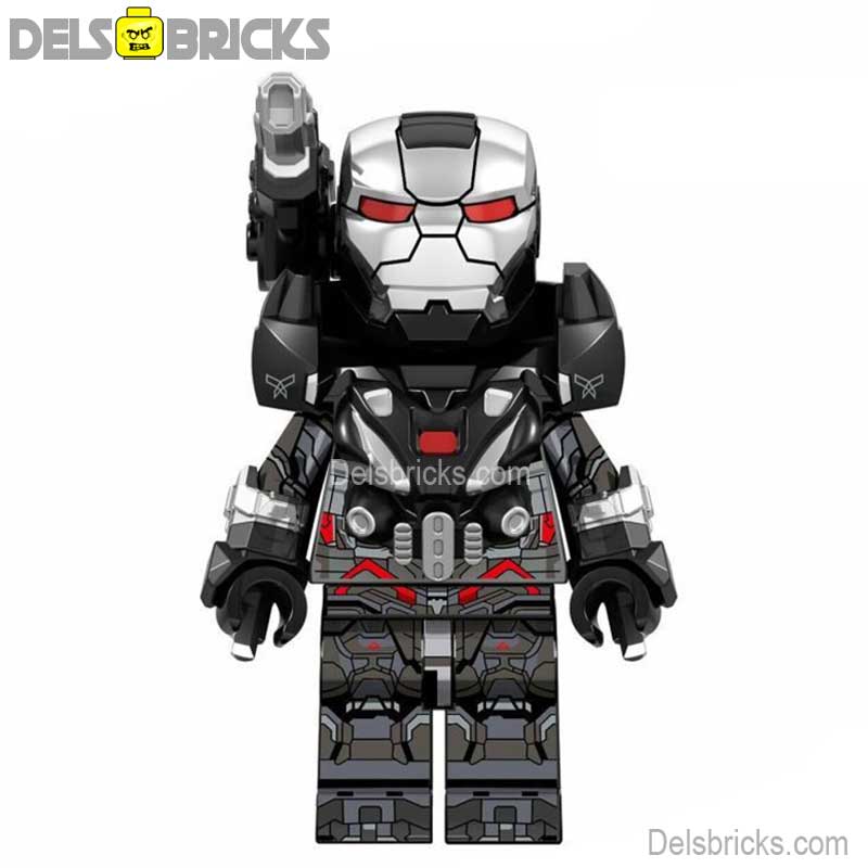 War Machine Black & Silver Suit (Marvel Avengers) - Custom Building Blocks Mini Figures Compatible with LEGO