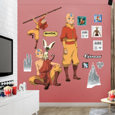 Aang - Avatar The Last Airbender - RealBig Collection - Official Nickelodeon - Reusable Vinyl Wall Decals