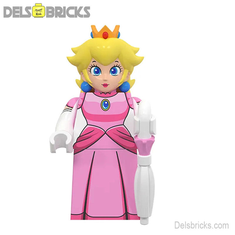 Princess Peach (The Super Mario Bros.) - Custom Building Blocks Mini Figures Compatible with LEGO