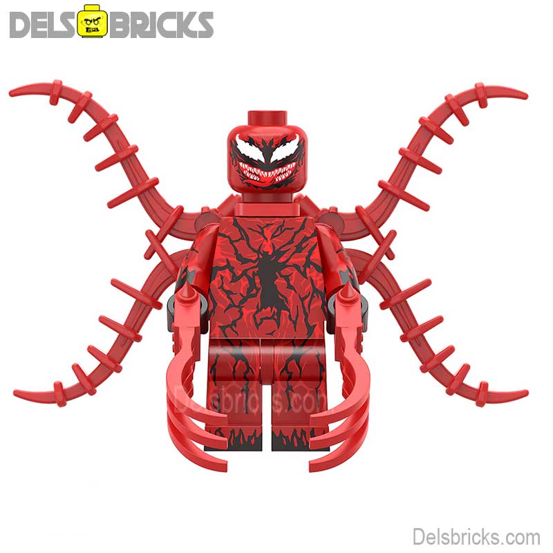 Carnage (Marvel Spider-Man) - Custom Building Blocks Mini Figures Compatible with LEGO