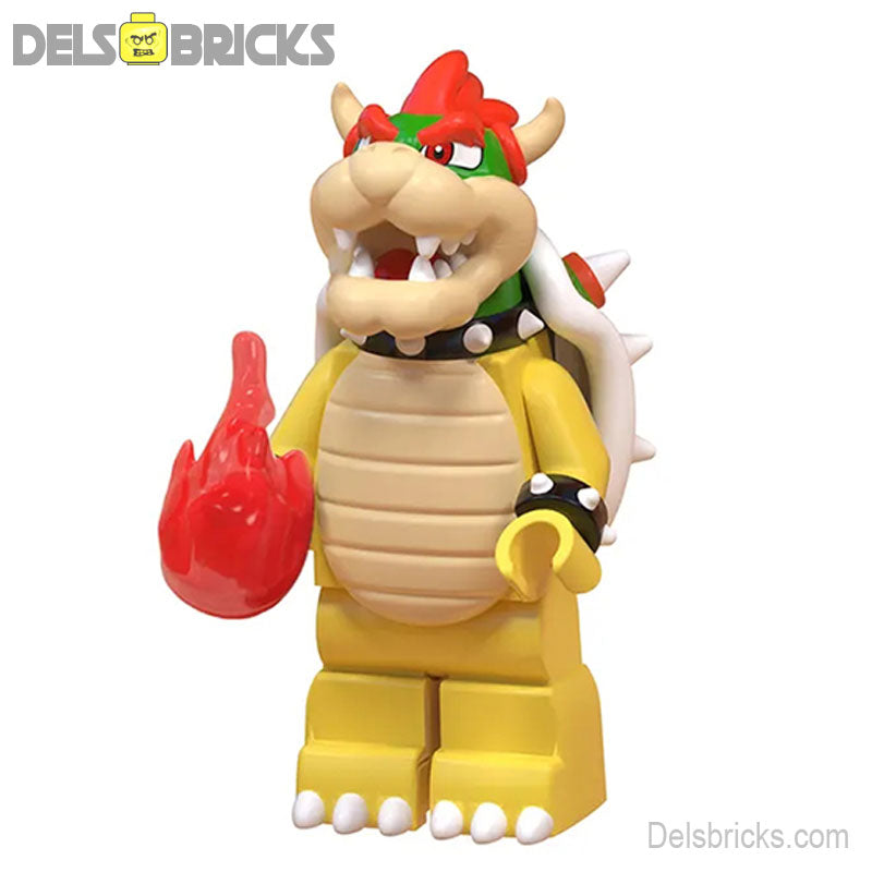 Bowser (The Super Mario Bros.) - Custom Building Blocks Mini Figures Compatible with LEGO