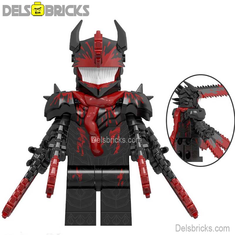 Chainsaw Demon Bloody Version (Chainsaw Man) - Custom Building Blocks Mini Figures Compatible with LEGO