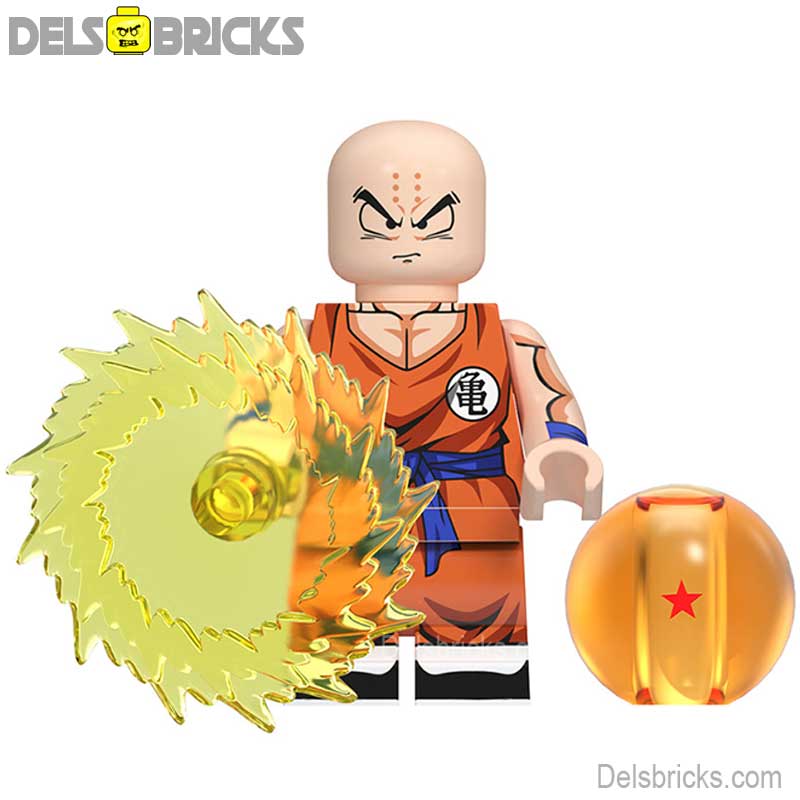 Krillin (Dragon Ball Z) - Custom Building Blocks Mini Figures Compatible with LEGO