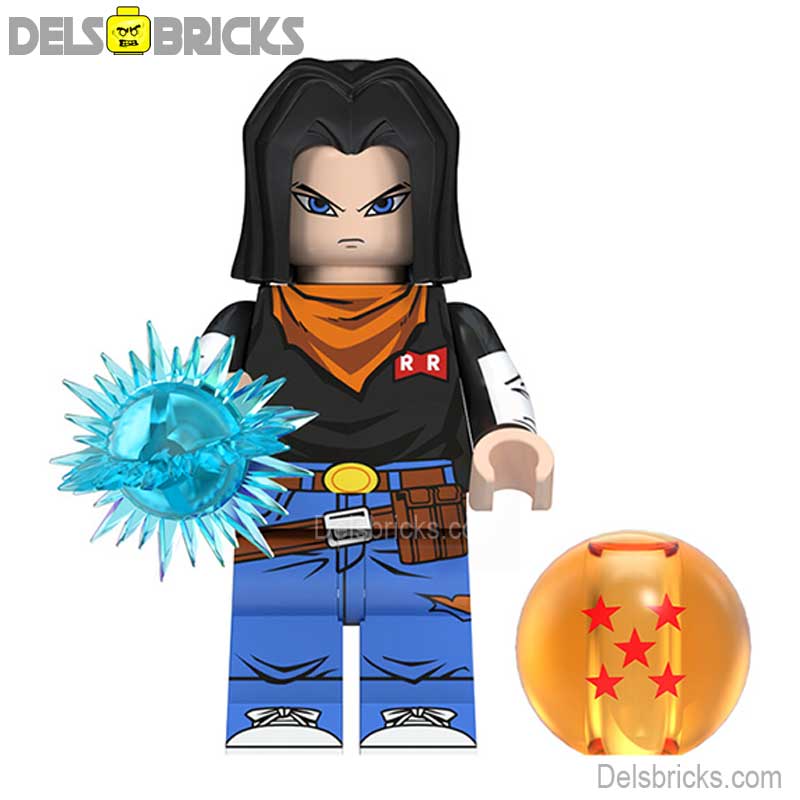 Android 17 (Dragon Ball Z Super) - Custom Building Blocks Mini Figures Compatible with LEGO