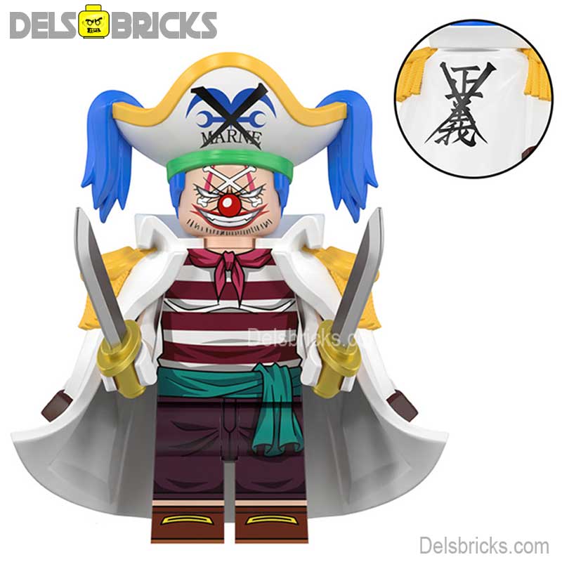 Buggy the Clown (One Piece) - Custom Building Blocks Mini Figures Compatible with LEGO