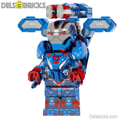 Iron Patriot James Rhodes Endgame (Marvel Avengers) - Custom Building Blocks Mini Figures Compatible with LEGO