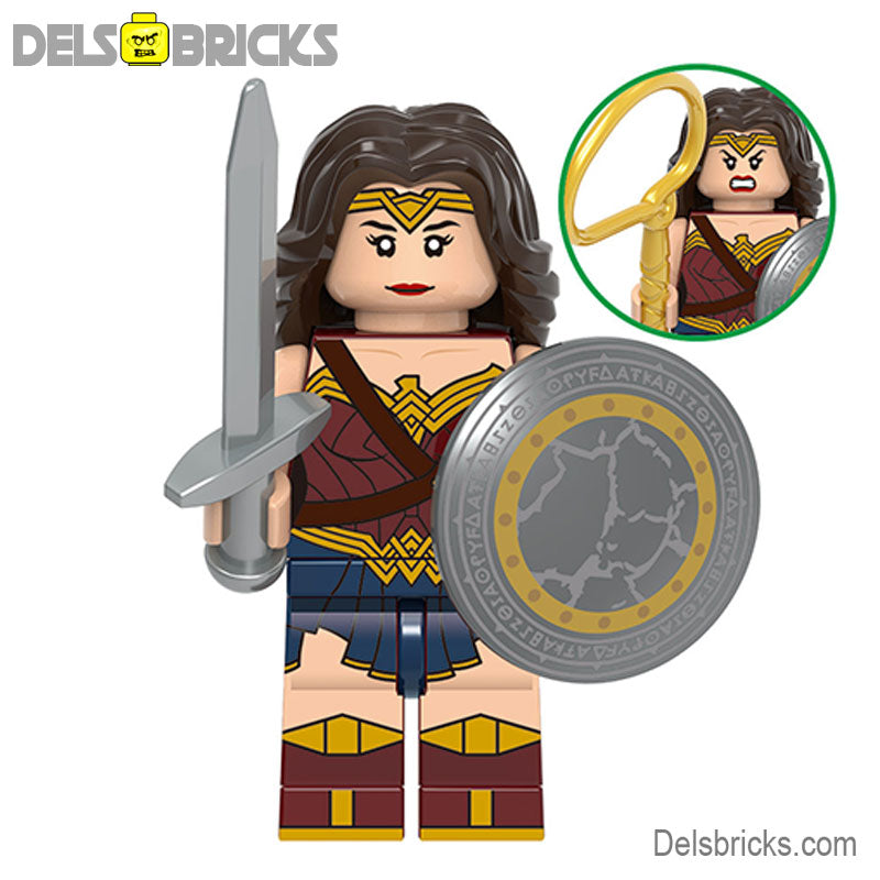 Wonder Woman Justice League (DC) - Custom Building Blocks Mini Figures Compatible with LEGO