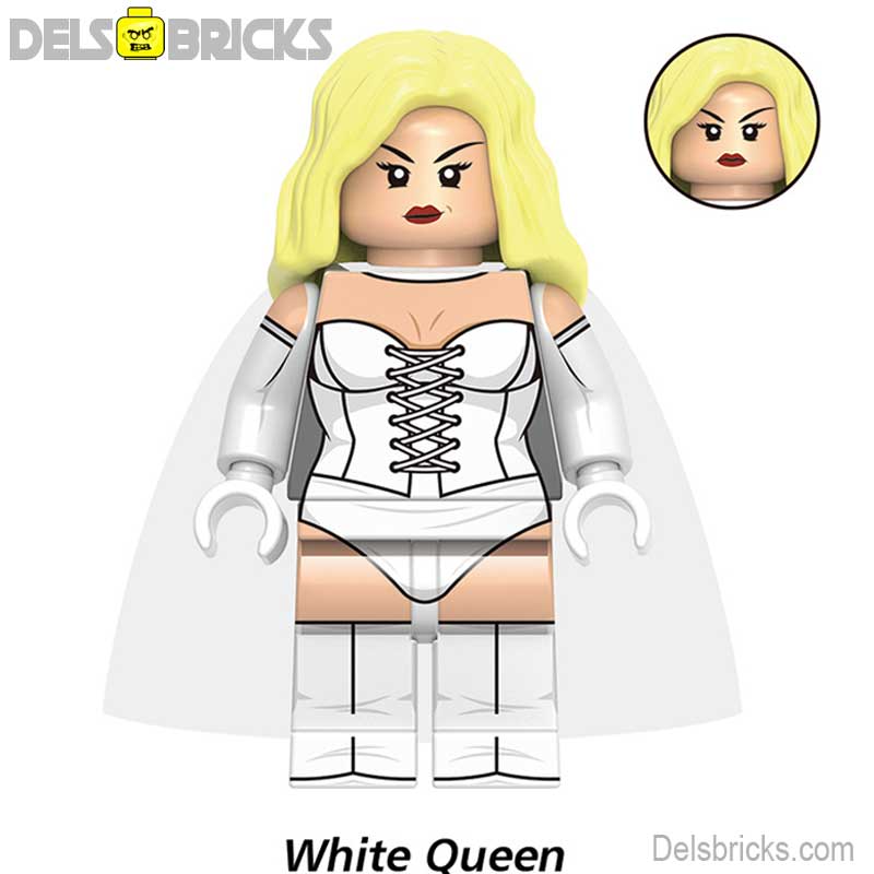 White Queen (Marvel X-Men '97) - Custom Building Blocks Mini Figures Compatible with LEGO