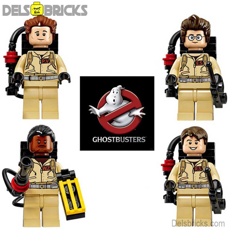 Set of 4 (Ghostbusters) - Custom Building Blocks Mini Figures Compatible with LEGO