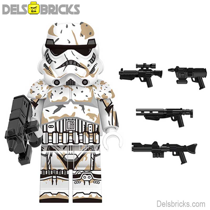 Battle Damaged Stormtrooper & Blasters (Star Wars) - Custom Building Blocks Mini Figures Compatible with LEGO