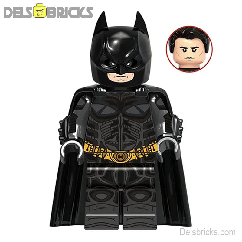 Batman The Dark Knight Rises Christian Bale (DC) - Custom Building Blocks Mini Figures Compatible with LEGO