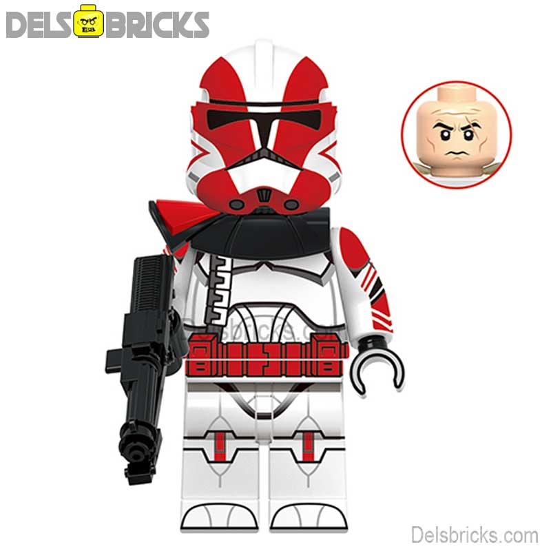 Captain Grey Clone Trooper (Star Wars) - Custom Building Blocks Mini Figures Compatible with LEGO