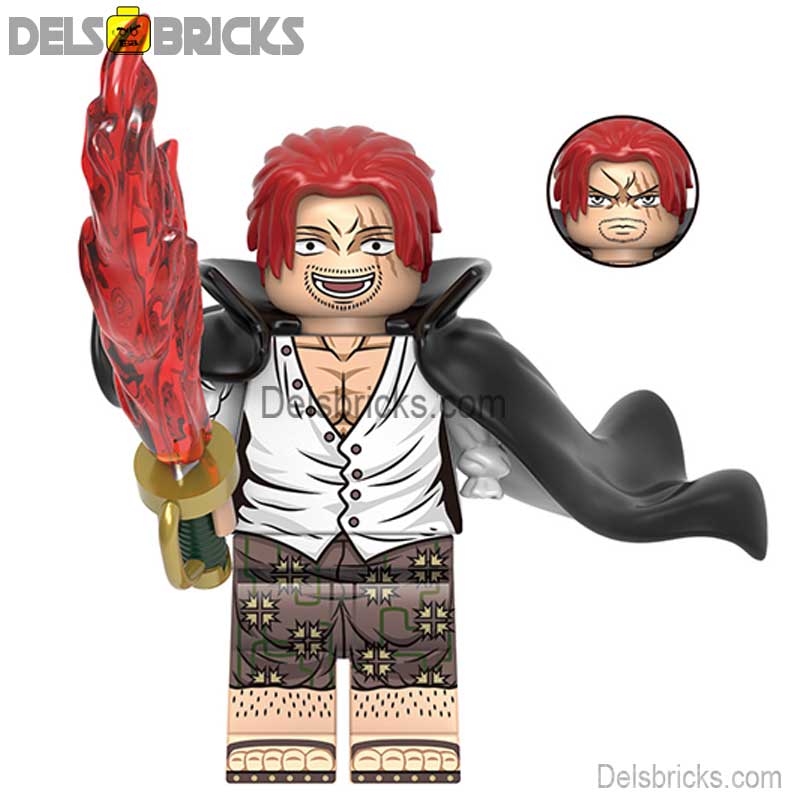 Shanks (One Piece) - Custom Building Blocks Mini Figures Compatible with LEGO