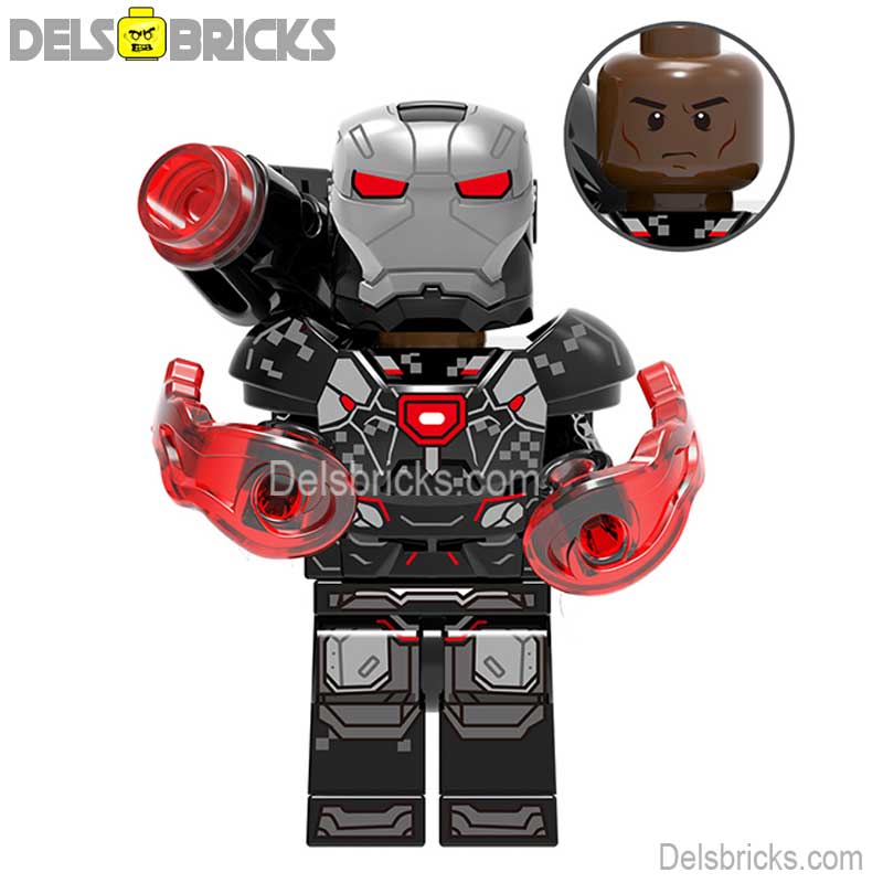 War Machine Black & Red Suit (Marvel Avengers) - Custom Building Blocks Mini Figures Compatible with LEGO