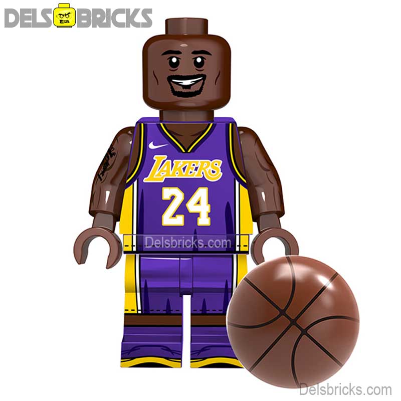 Kobe Bryant (NBA Basketball Icons) - Custom Building Blocks Mini Figures Compatible with LEGO