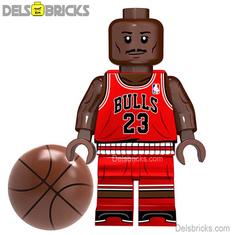 Michael Jordan (NBA Basketball Icons) - Custom Building Blocks Mini Figures Compatible with LEGO