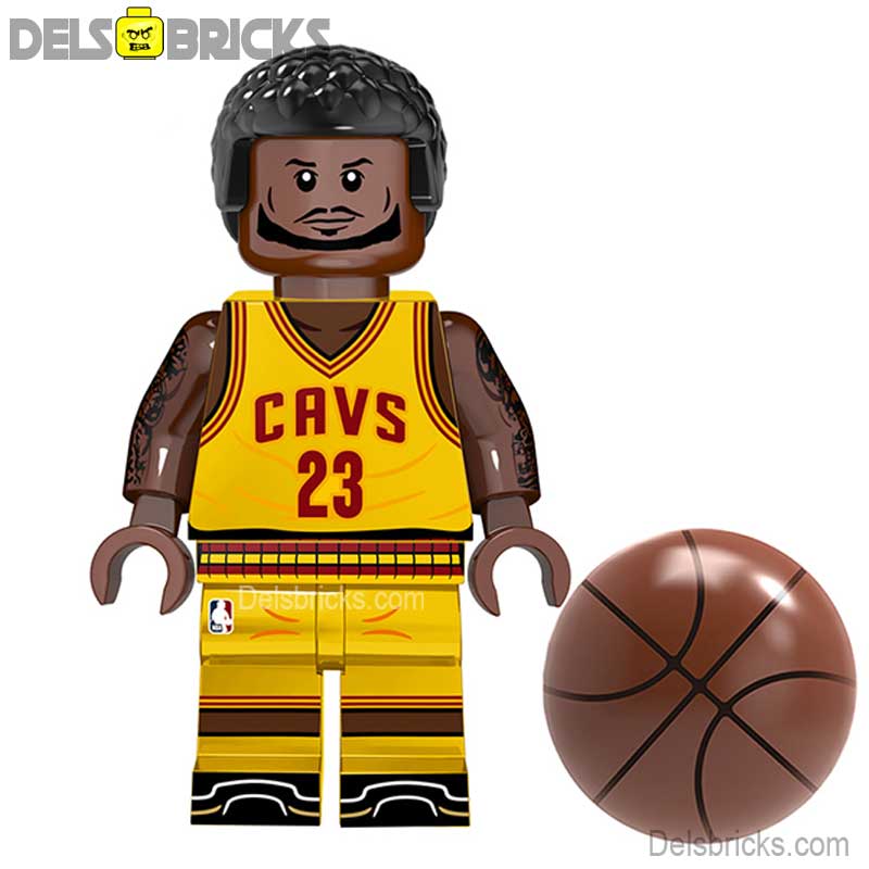 Lebron James (NBA Basketball Icons) - Custom Building Blocks Mini Figures Compatible with LEGO