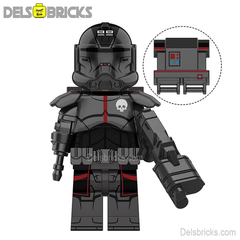 Echo Black - The Bad Batch (Star Wars) - Custom Building Blocks Mini Figures Compatible with LEGO