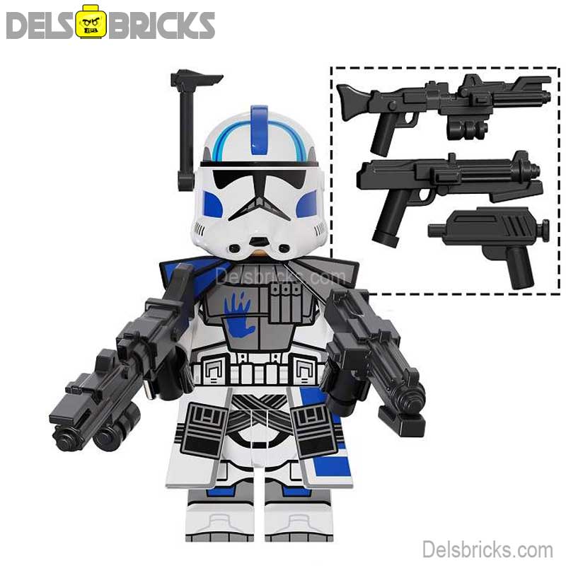 Echo 501st Legion Clone Trooper Phase 2 (Star Wars) - Custom Building Blocks Mini Figures Compatible with LEGO