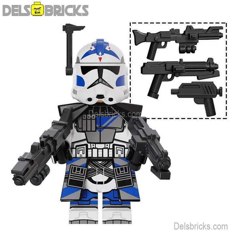 Fives 501st Legion Clone Trooper Phase 2 (Star Wars) - Custom Building Blocks Mini Figures Compatible with LEGO