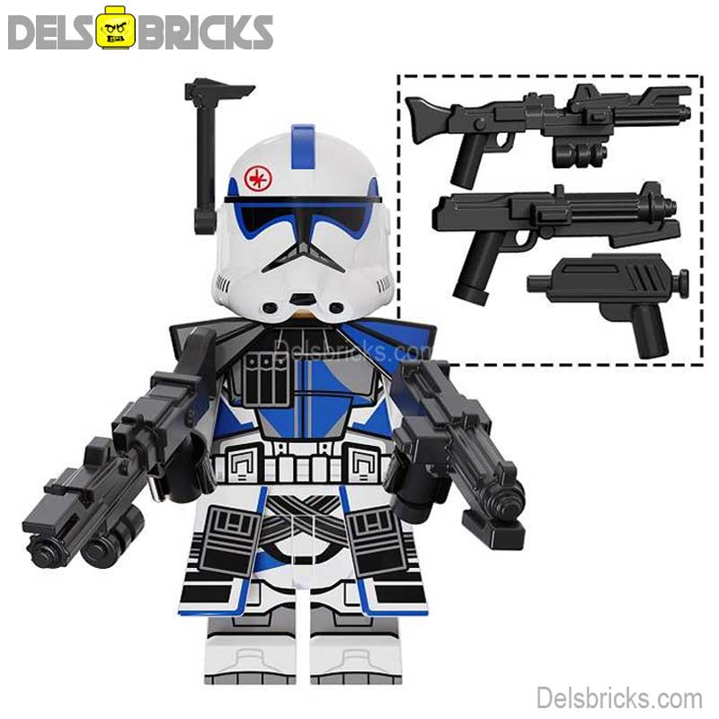 Kix 501st Legion Clone Trooper Phase 2 (Star Wars) - Custom Building Blocks Mini Figures Compatible with LEGO