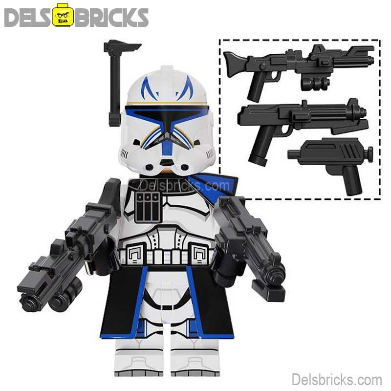 Captain Rex 501st Legion Clone Trooper Phase 2 (Star Wars) - Custom Building Blocks Mini Figures Compatible with LEGO