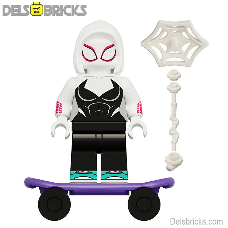 Gwen Stacy Ghost-Spider from Across the Spider-Verse (Marvel Spider-Man) - Custom Building Blocks Mini Figures Compatible with LEGO