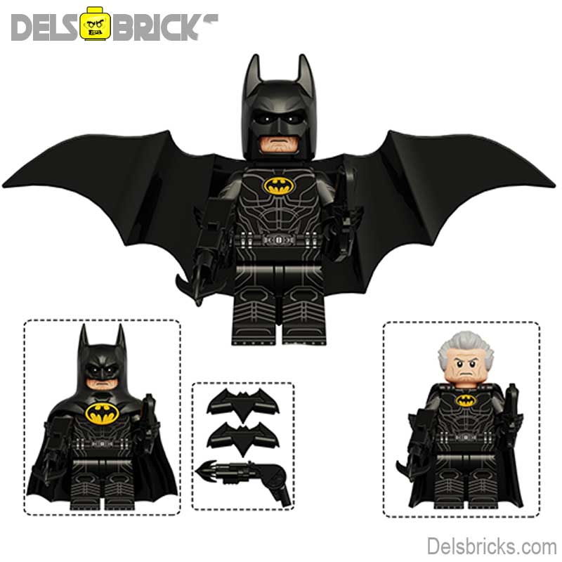 Batman Michael Keaton The Flash (DC) - Custom Building Blocks Mini Figures Compatible with LEGO