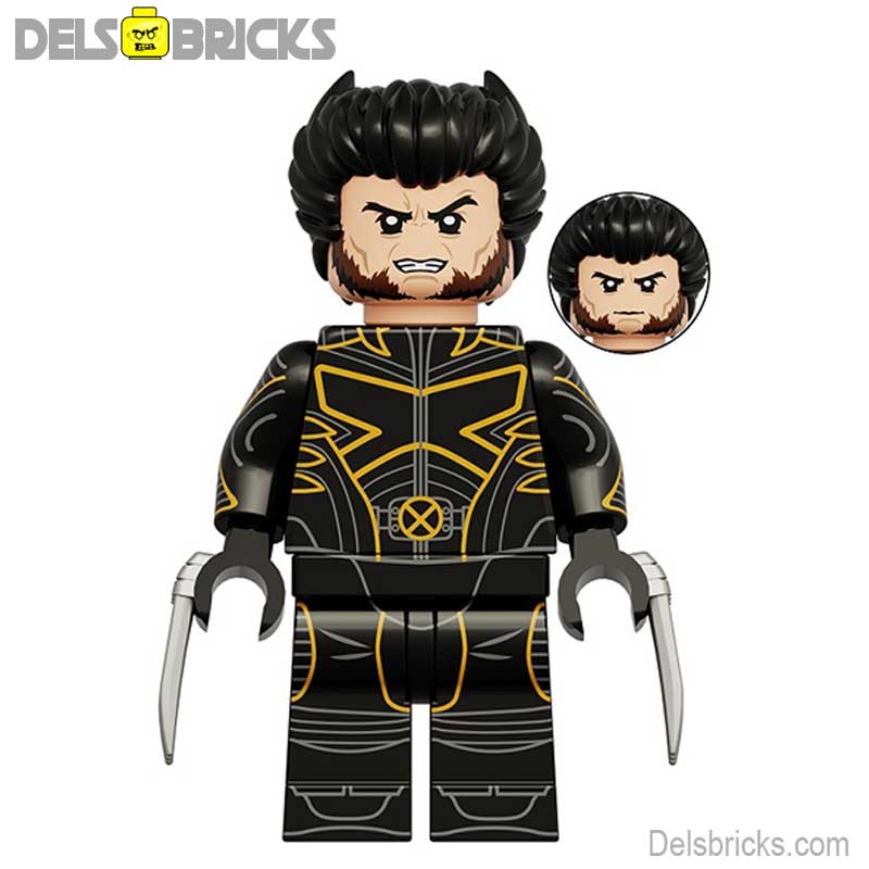 Wolverine Logan (Marvel X-Men) - Custom Building Blocks Mini Figures Compatible with LEGO