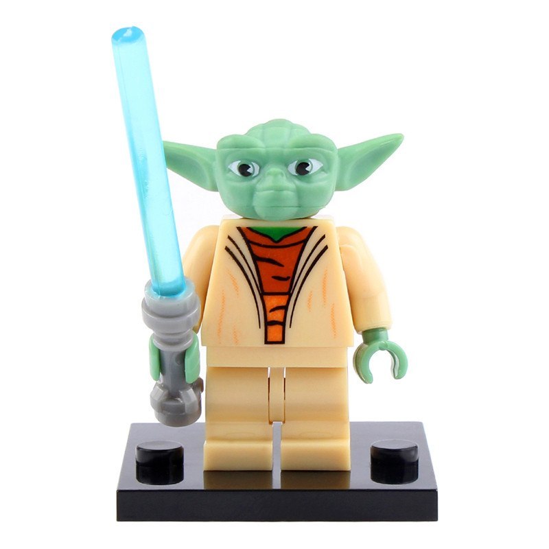 Yoda (Star Wars) - Custom Building Blocks Mini Figures Compatible with LEGO