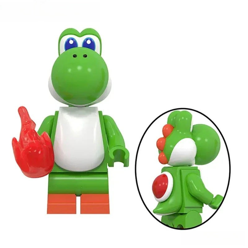 Yoshi (Super Mario Bros) - Custom Building Blocks Mini Figures Compati ...