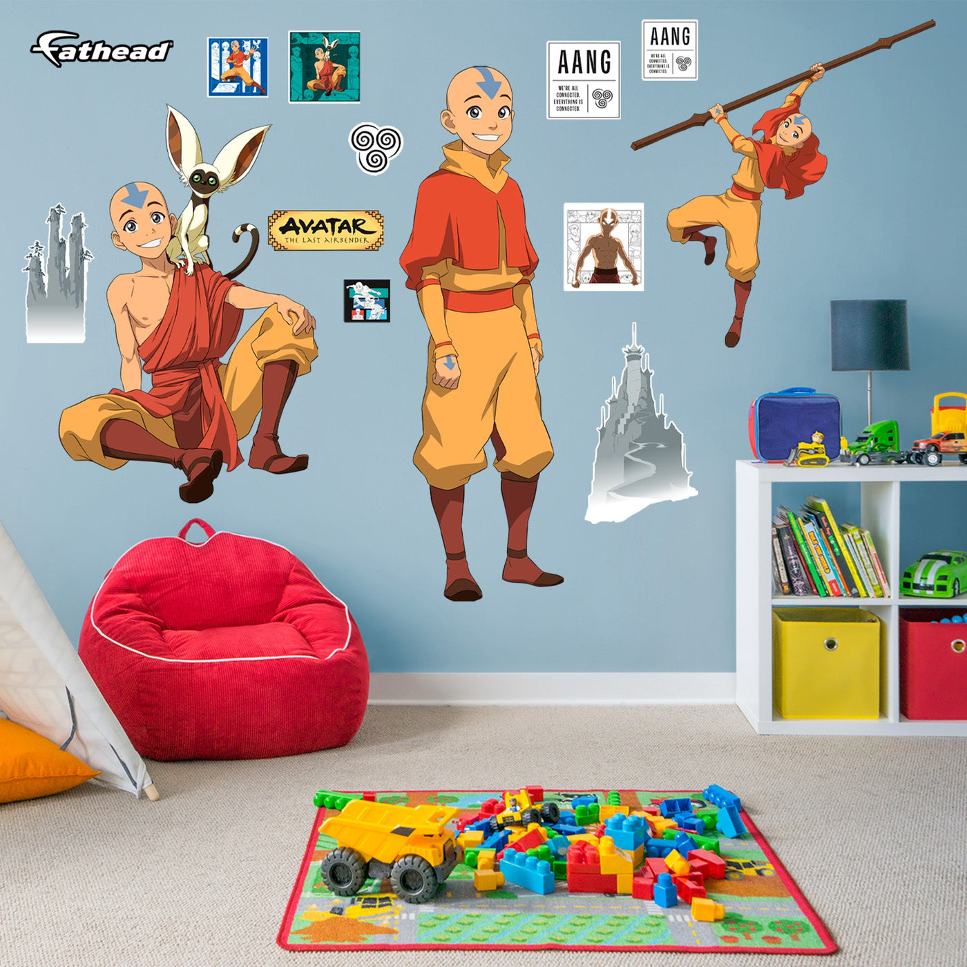 Aang - Avatar The Last Airbender - RealBig Collection - Official Nickelodeon - Reusable Vinyl Wall Decals