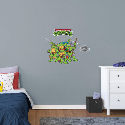 Teenage Mutant Ninja Turtles - RealBig Group Die-Cut Icon Collection - Official Nickelodeon - Reusable Vinyl Wall Decals